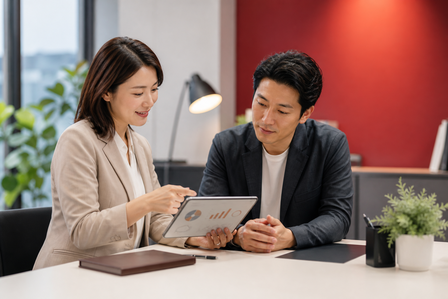 転職相談で条件を整理している様子